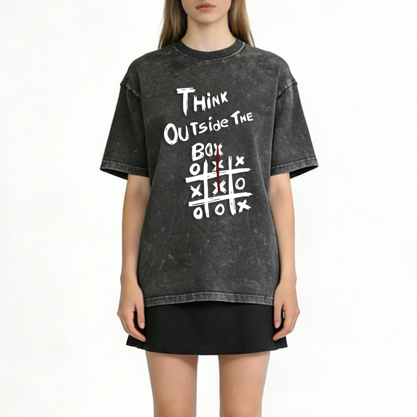 Think Outside The Box Washed T-Shirt PT104