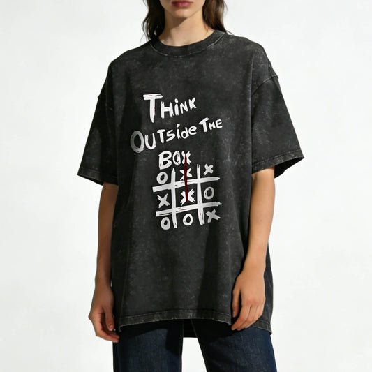 Think Outside The Box Washed T-Shirt PT104
