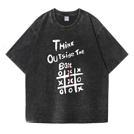 Think Outside The Box Washed T-Shirt PT104