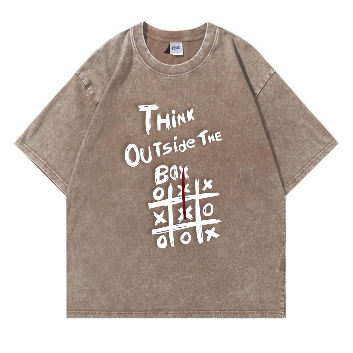 Think Outside The Box Washed T-Shirt PT104