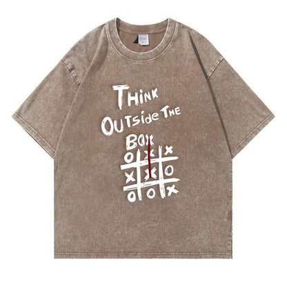 Think Outside The Box Washed T-Shirt PT104