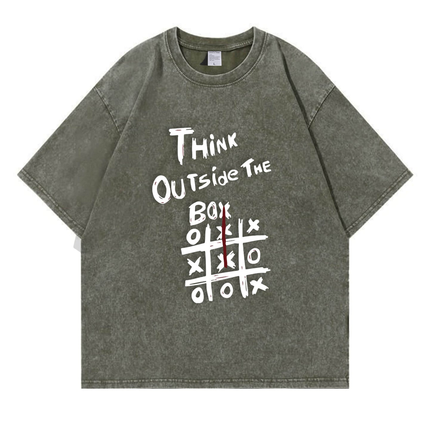 Think Outside The Box Washed T-Shirt PT104