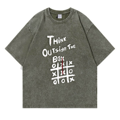 Think Outside The Box Washed T-Shirt PT104