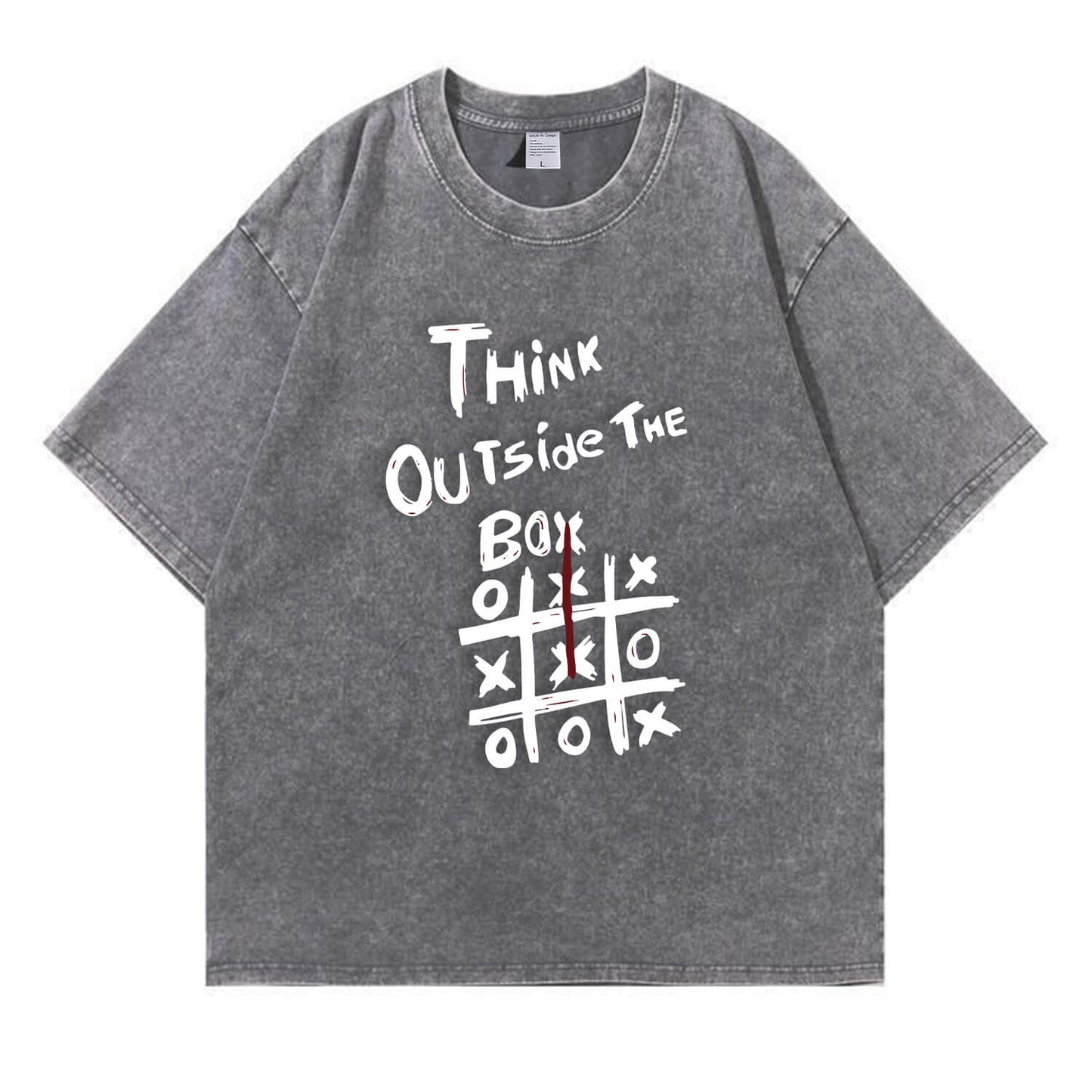 Think Outside The Box Washed T-Shirt PT104