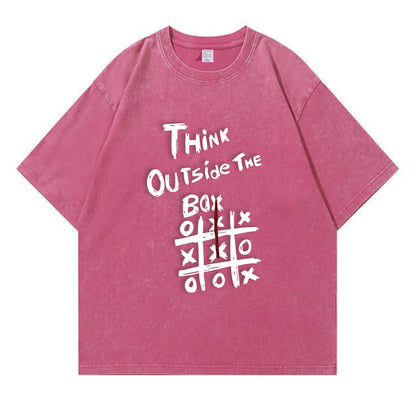 Think Outside The Box Washed T-Shirt PT104