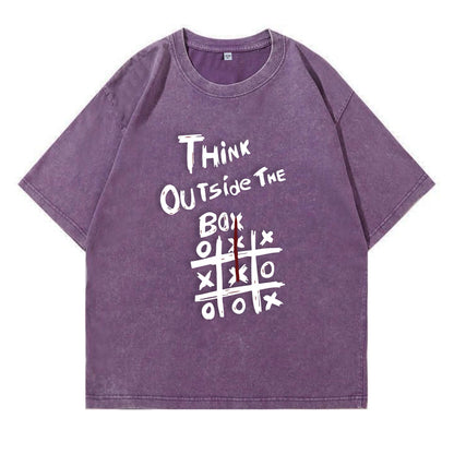 Think Outside The Box Washed T-Shirt PT104