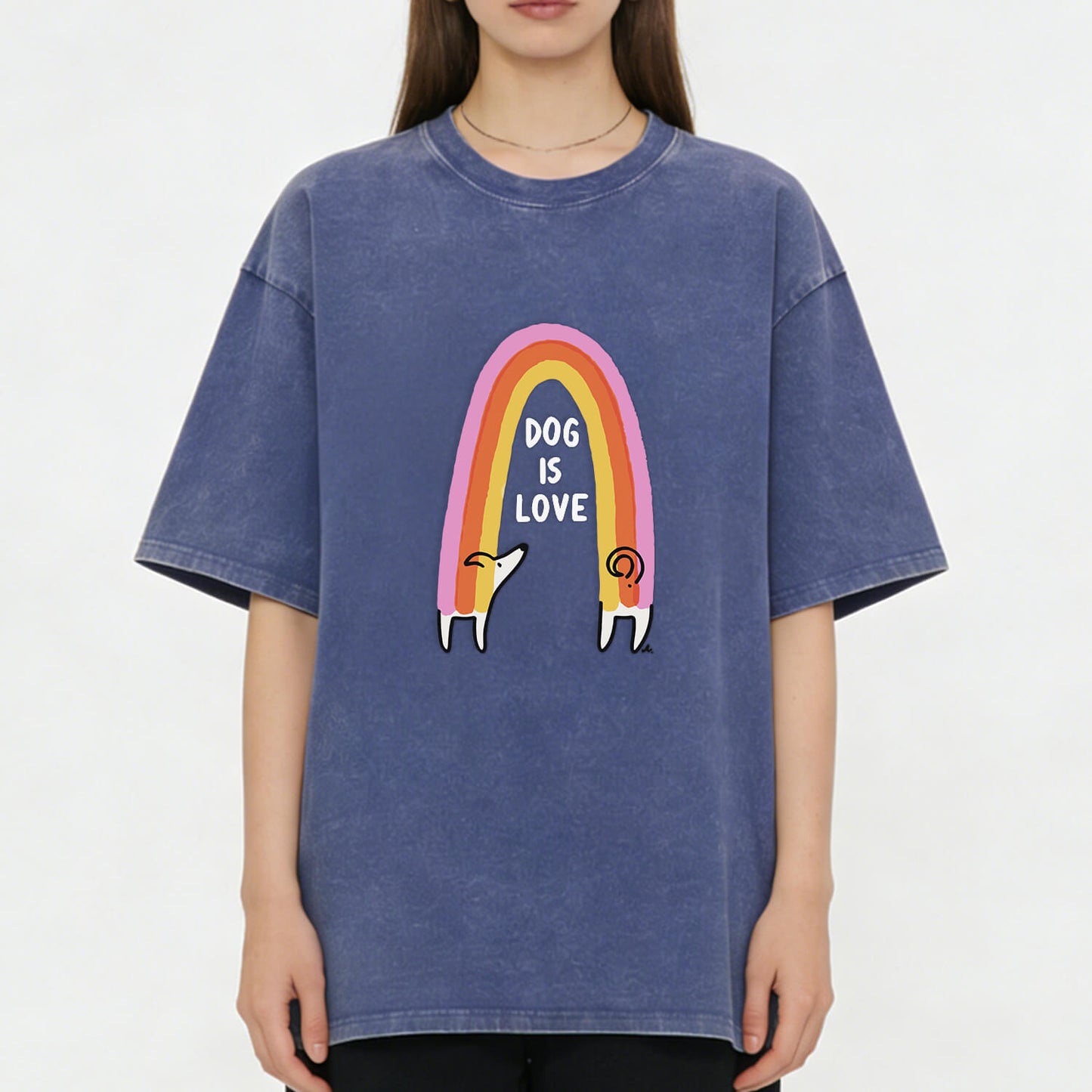 Dog Is Love Washed T-Shirt PT150