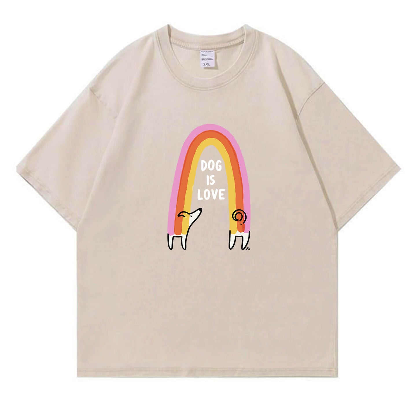 Dog Is Love Washed T-Shirt PT150