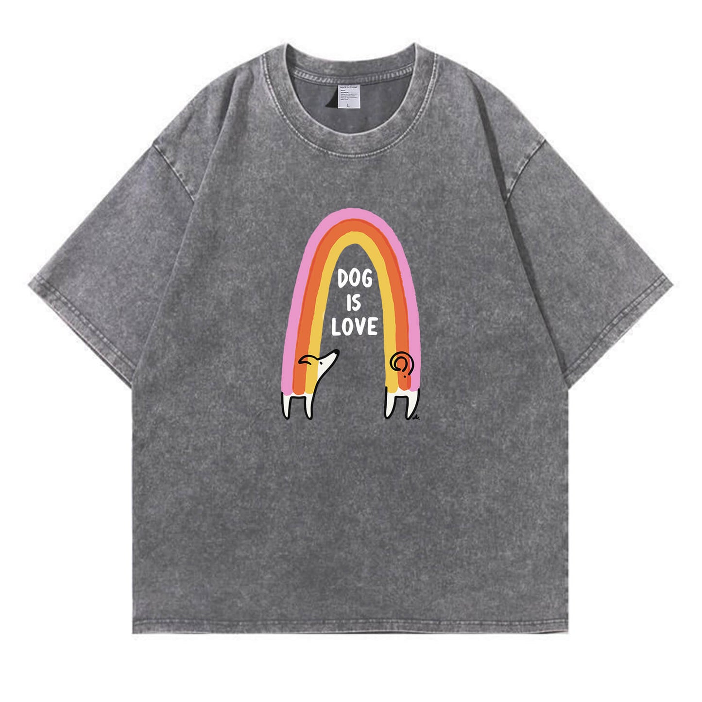 Dog Is Love Washed T-Shirt PT150