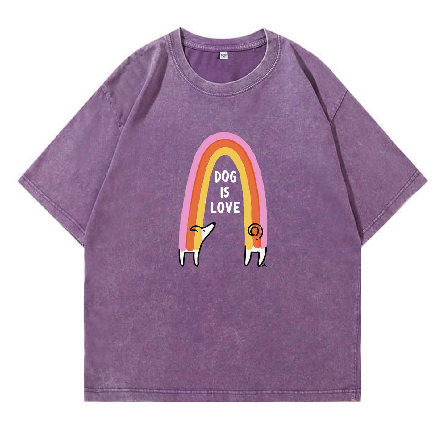 Dog Is Love Washed T-Shirt PT150
