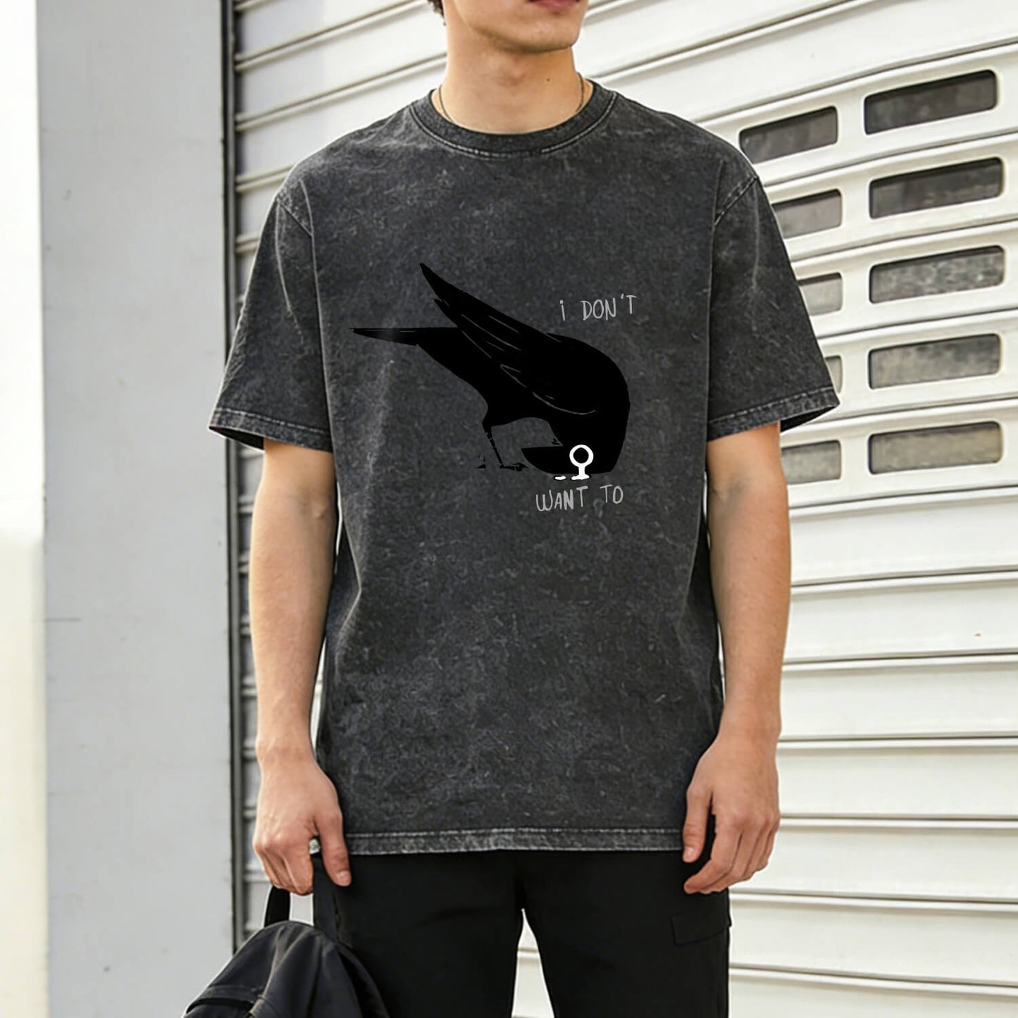 I Don't Want To Crow Washed T-Shirt PT156