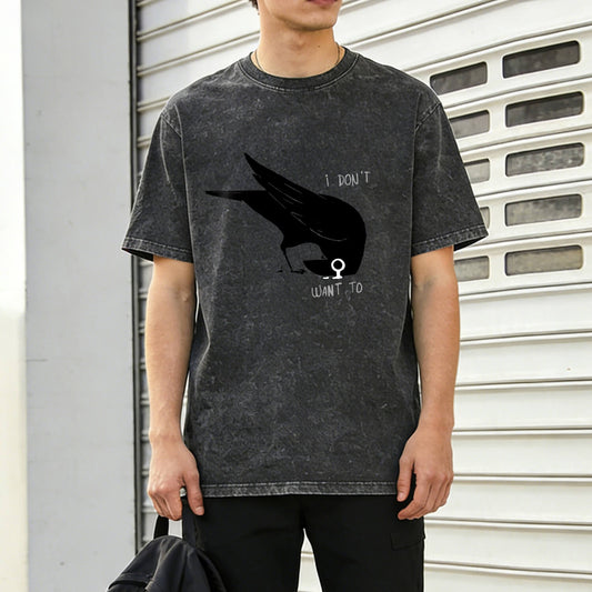 I Don't Want To Crow Washed T-Shirt PT156