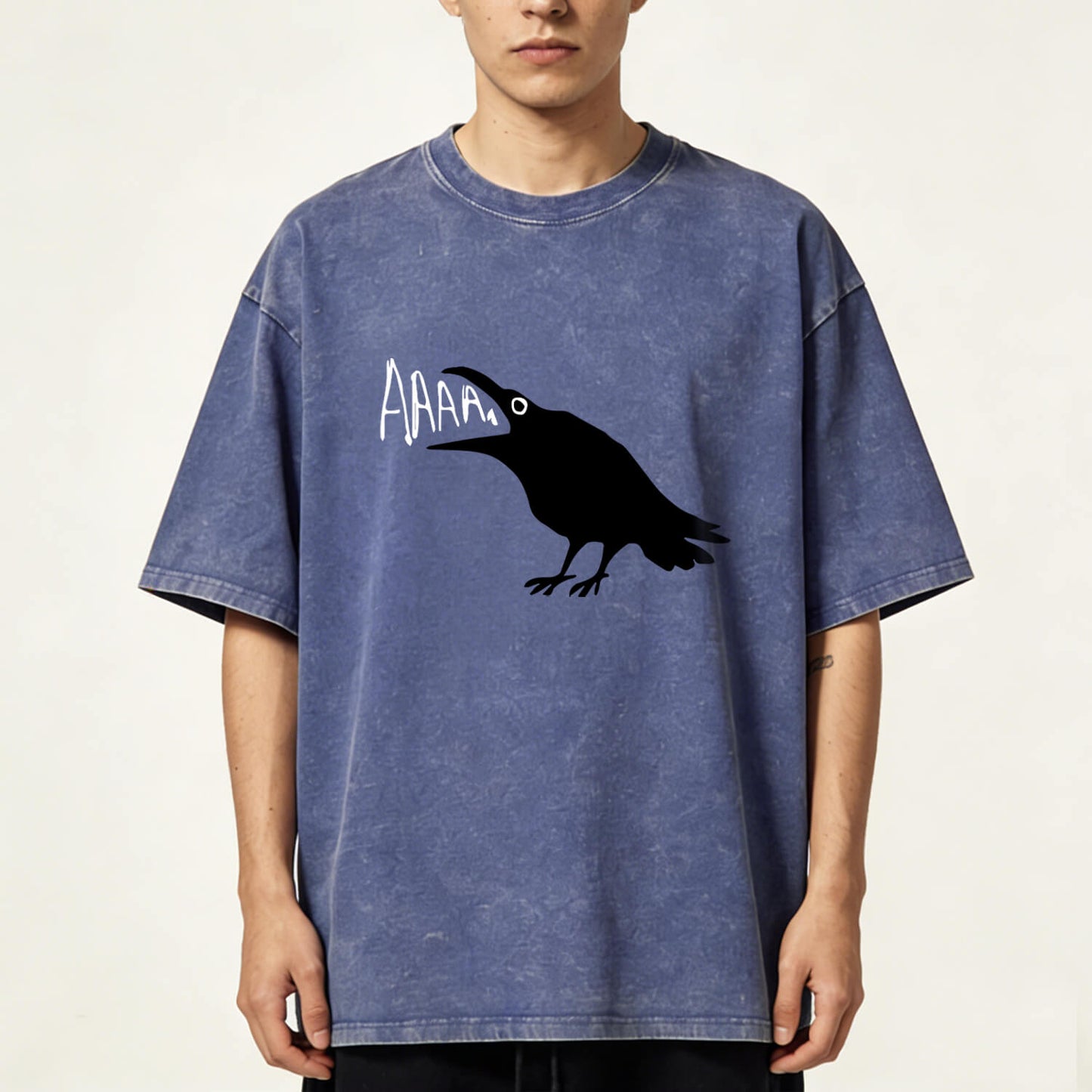 Crow Scream AAAA Washed T-Shirt PT157