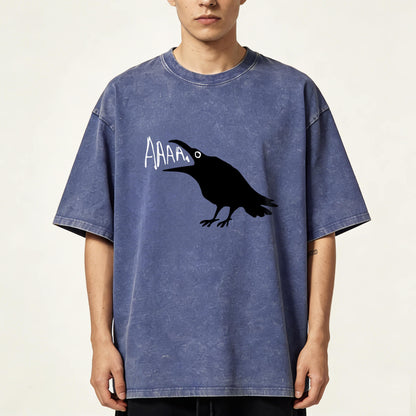 Crow Scream AAAA Washed T-Shirt PT157