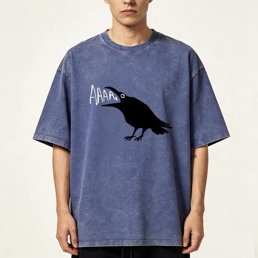 Crow Scream AAAA Washed T-Shirt PT157
