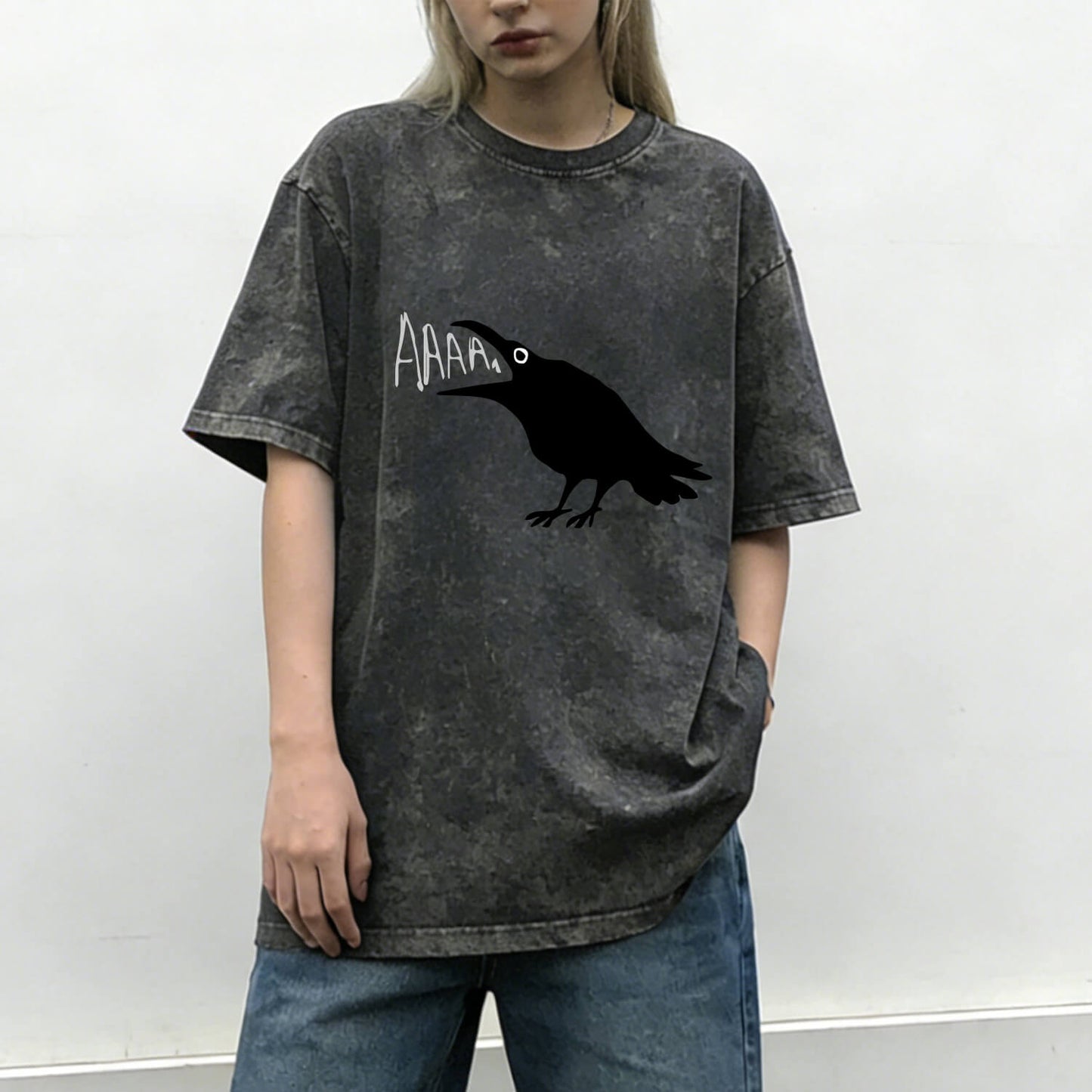 Crow Scream AAAA Washed T-Shirt PT157