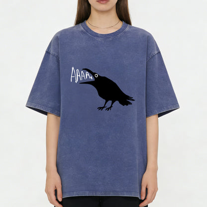 Crow Scream AAAA Washed T-Shirt PT157