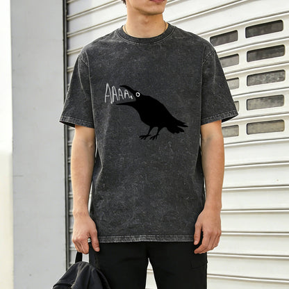 Crow Scream AAAA Washed T-Shirt PT157