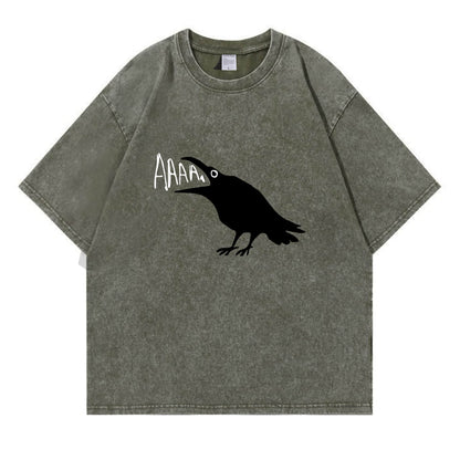 Crow Scream AAAA Washed T-Shirt PT157