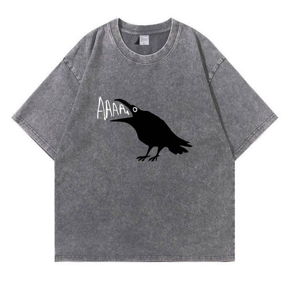 Crow Scream AAAA Washed T-Shirt PT157