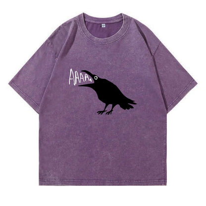 Crow Scream AAAA Washed T-Shirt PT157
