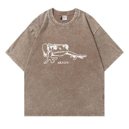 Arson Frog Washed T-Shirt PT163