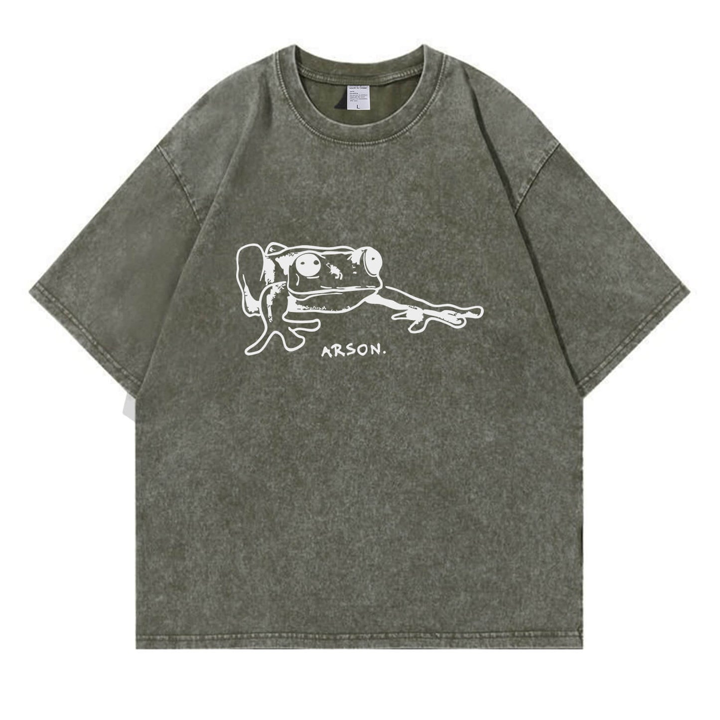 Arson Frog Washed T-Shirt PT163