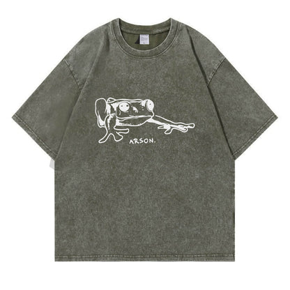 Arson Frog Washed T-Shirt PT163