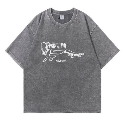 Arson Frog Washed T-Shirt PT163