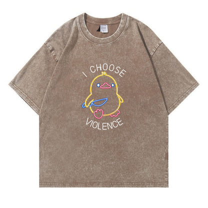 I Choose Violence Washed T-Shirt PT165