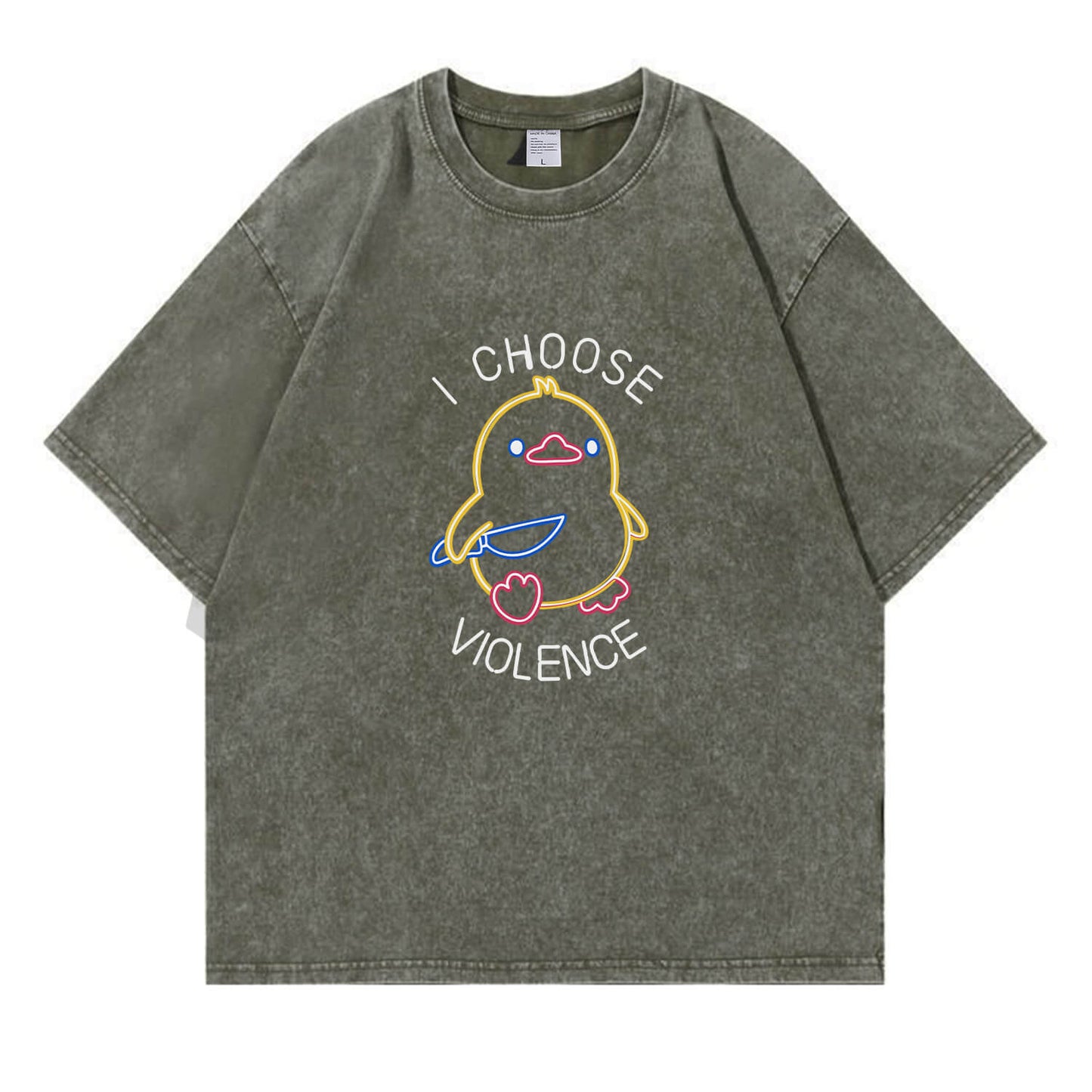 I Choose Violence Washed T-Shirt PT165