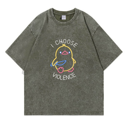I Choose Violence Washed T-Shirt PT165