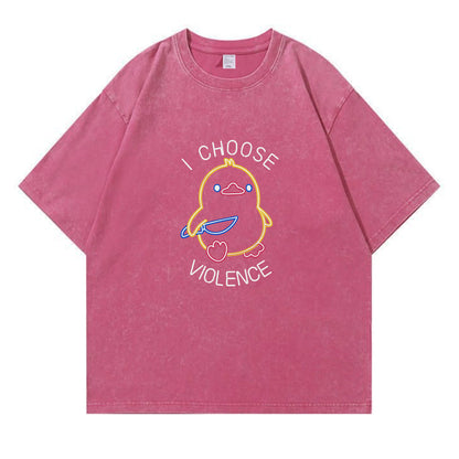 I Choose Violence Washed T-Shirt PT165