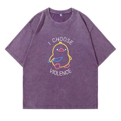 I Choose Violence Washed T-Shirt PT165