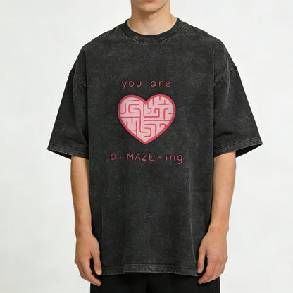 You Are A-Maze-ing Washed T-Shirt PT177