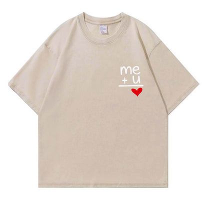 "Me + You = Love" Washed T-Shirt PT178