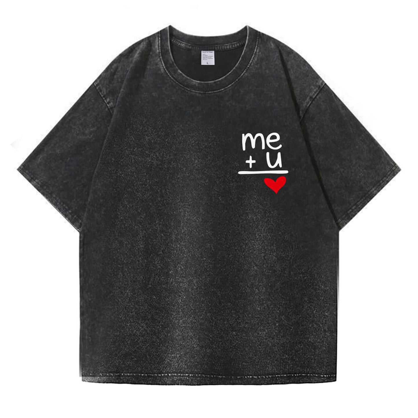 "Me + You = Love" Washed T-Shirt PT178