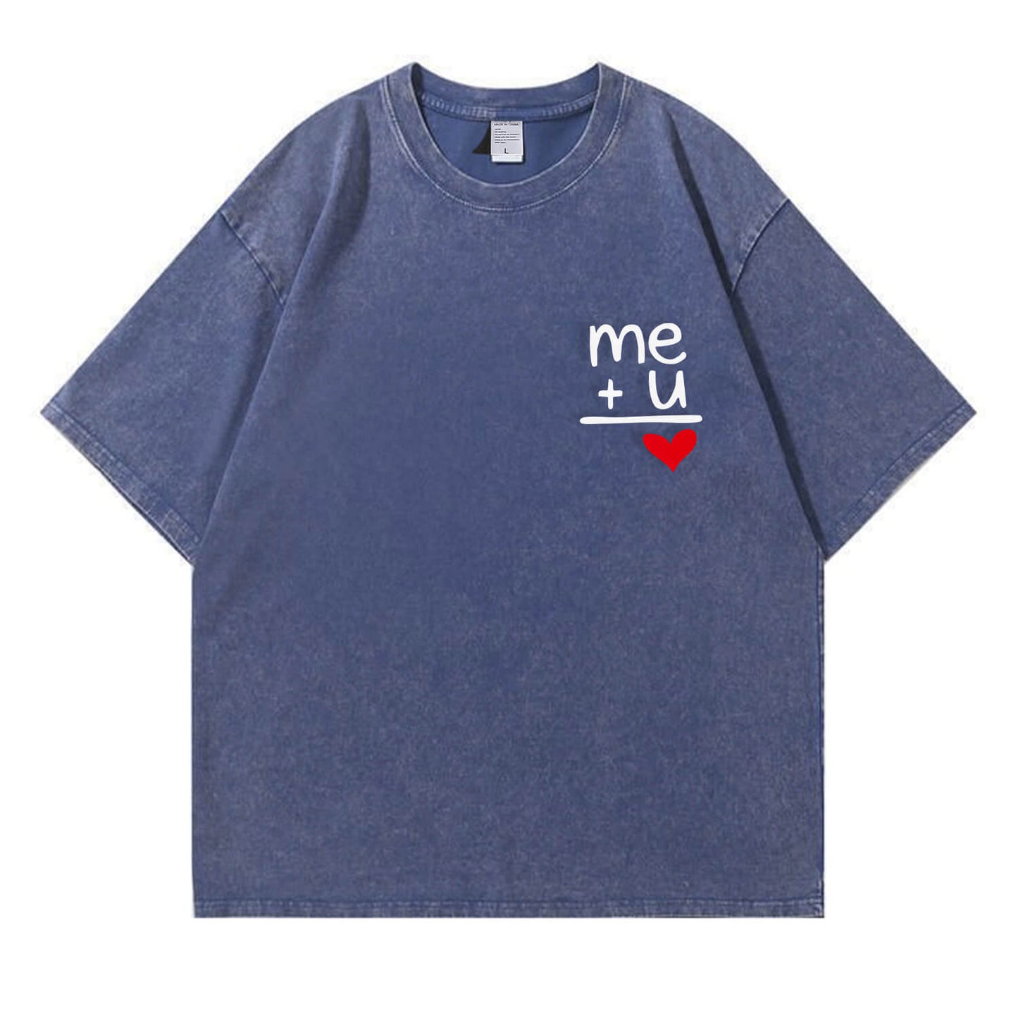 "Me + You = Love" Washed T-Shirt PT178