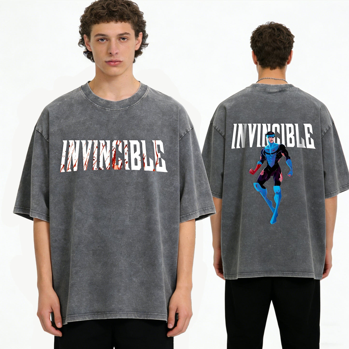 Invincible Superhero Washed T-Shirt PT352