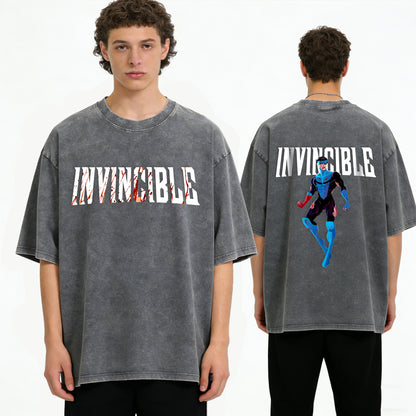 Invincible Superhero Washed T-Shirt PT352