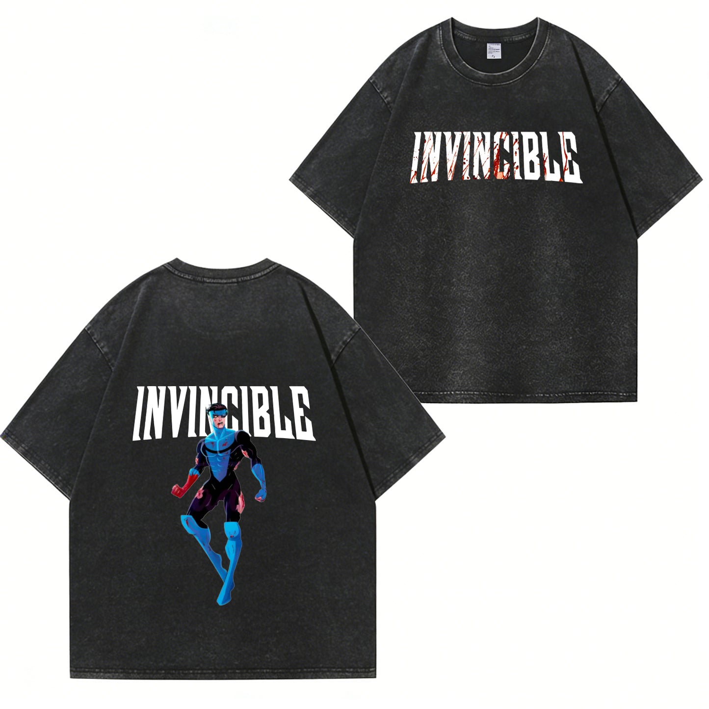 Invincible Superhero Washed T-Shirt PT352
