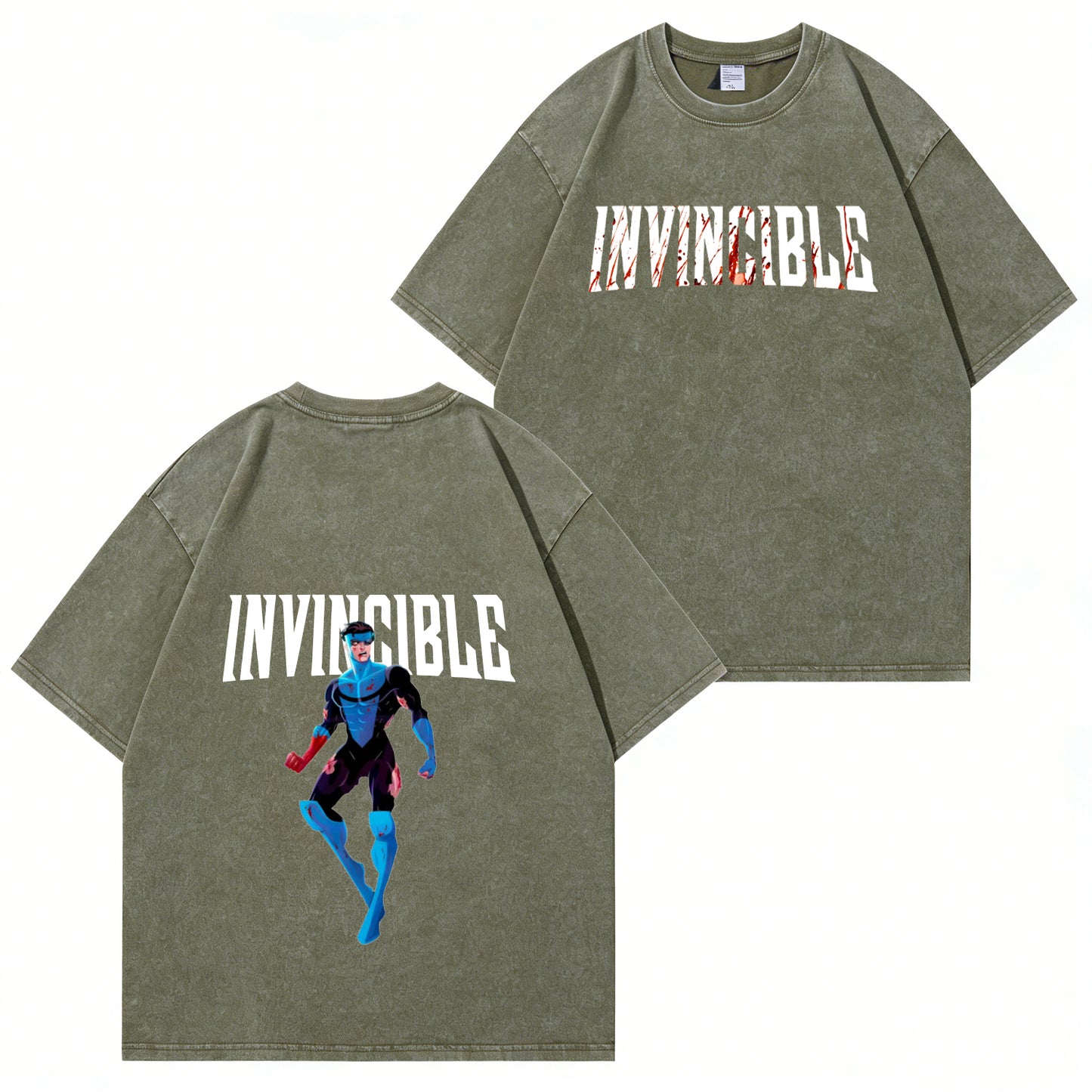 Invincible Superhero Washed T-Shirt PT352