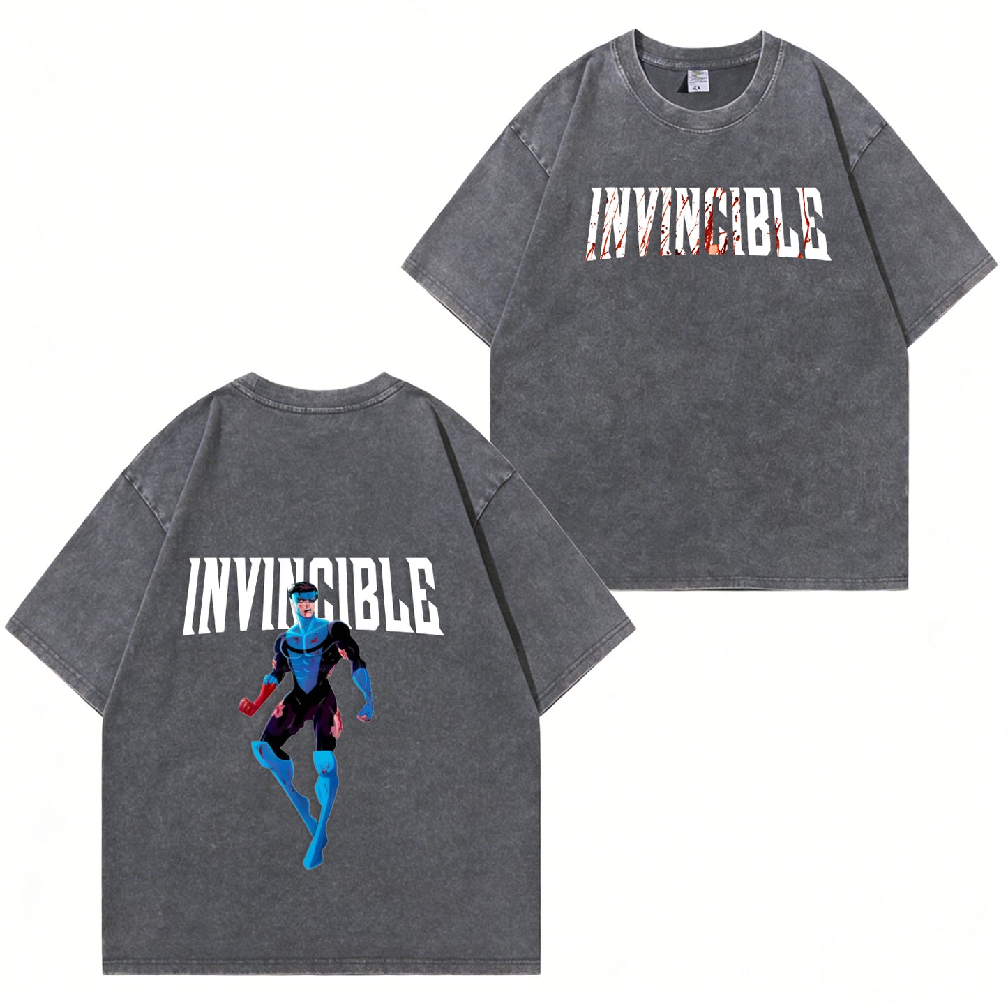 Invincible Superhero Washed T-Shirt PT352