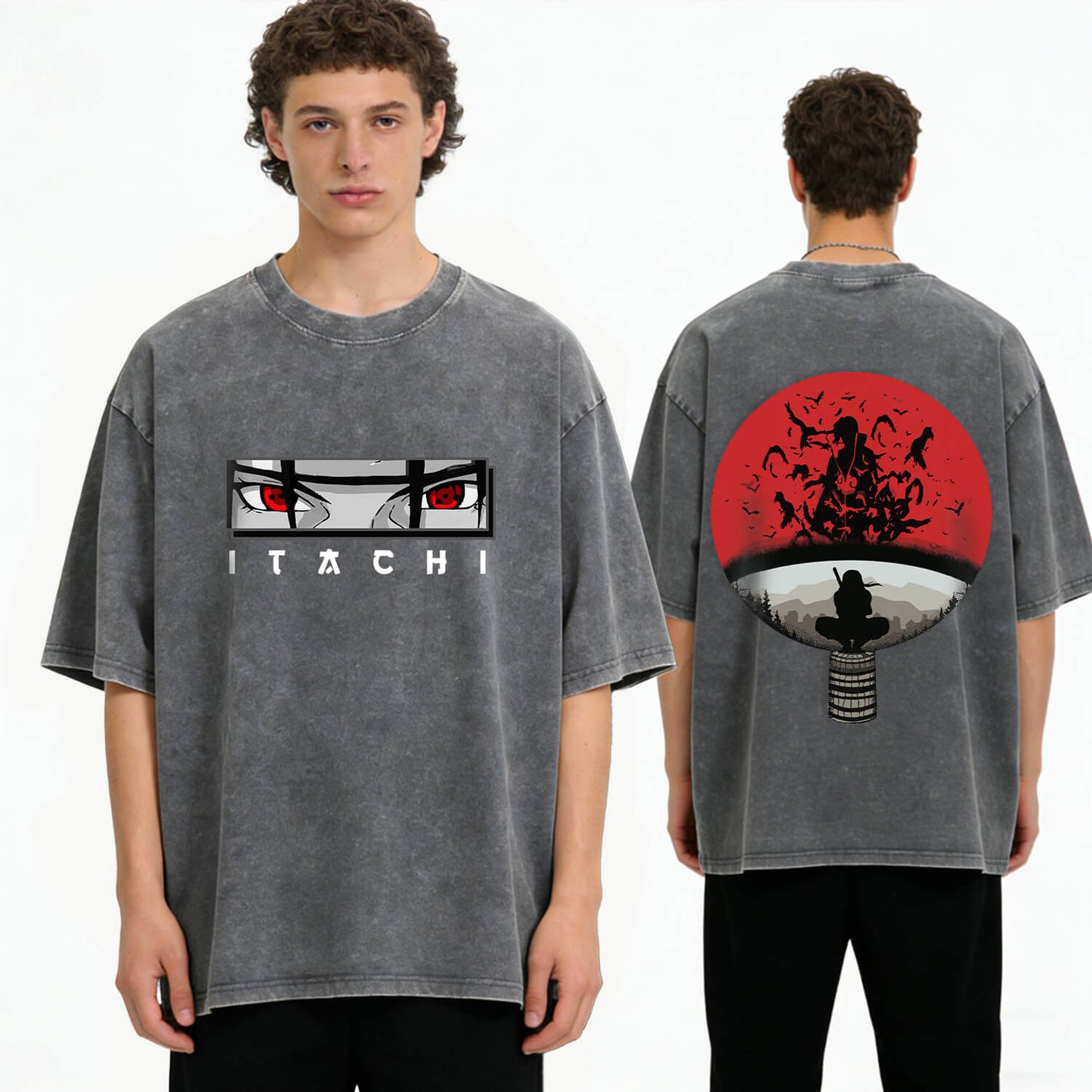 Itachi Uchiha Washed T-Shirt PT353