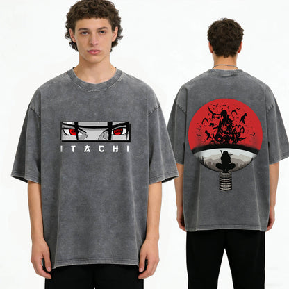 Itachi Uchiha Washed T-Shirt PT353
