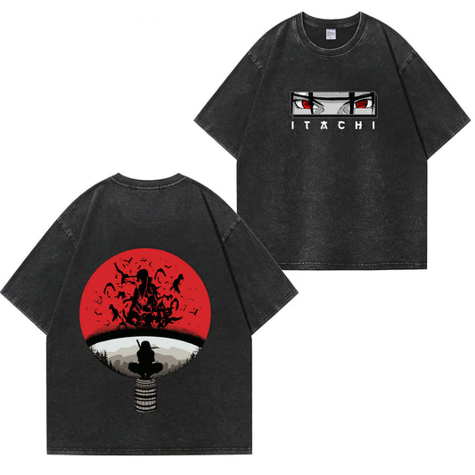 Itachi Uchiha Washed T-Shirt PT353