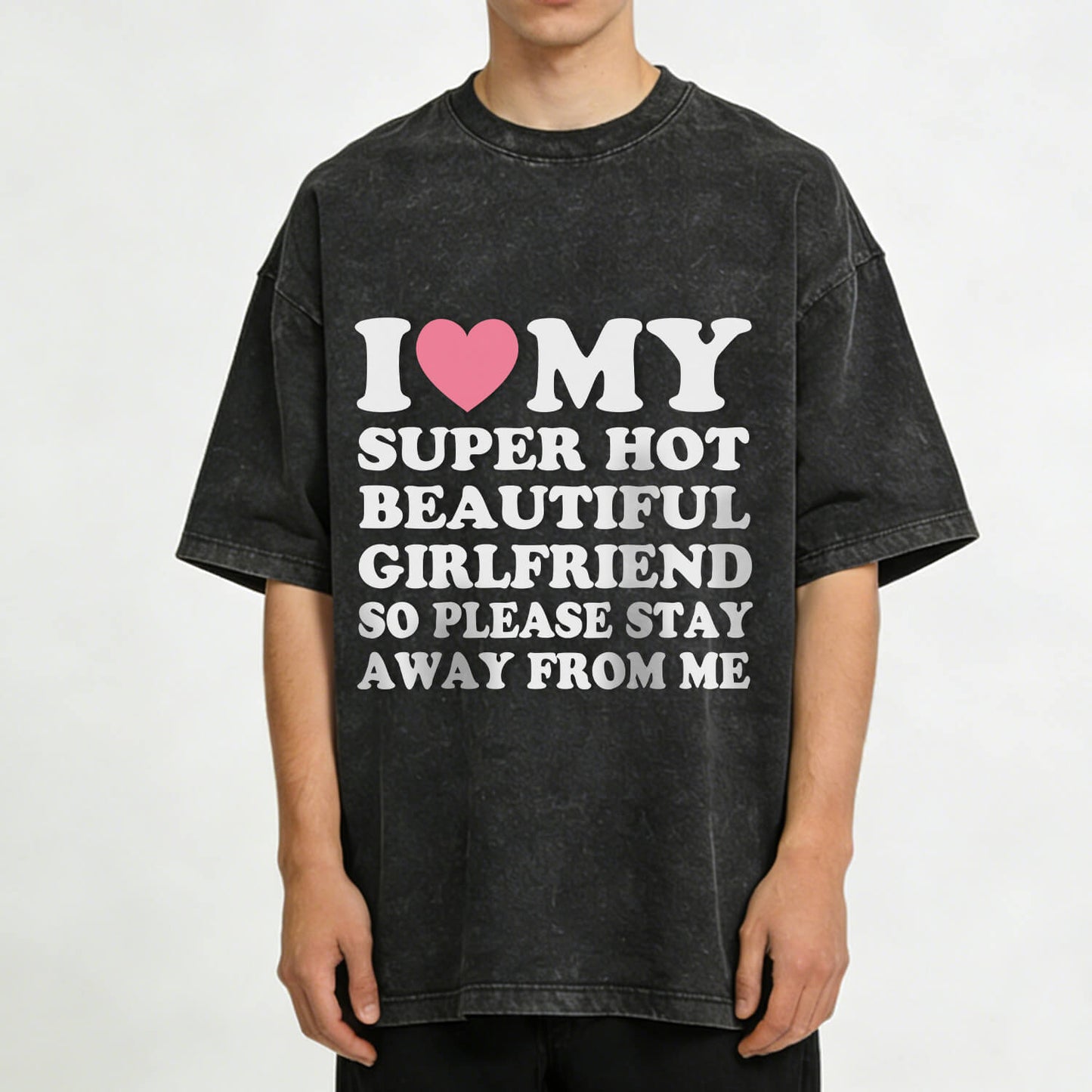 My Super Hot BF GF Y2K Valentine's Day Washed T-Shirt PT364