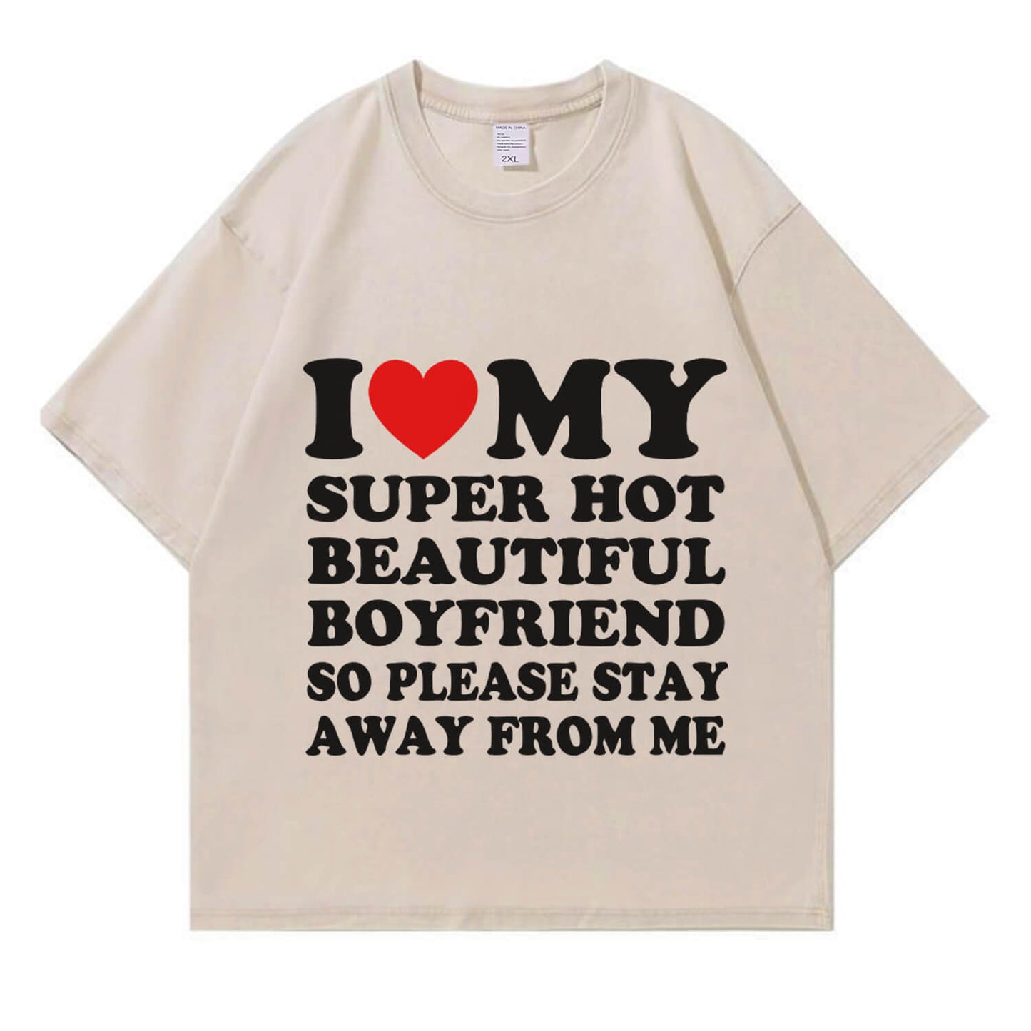 My Super Hot BF GF Y2K Valentine's Day Washed T-Shirt PT364