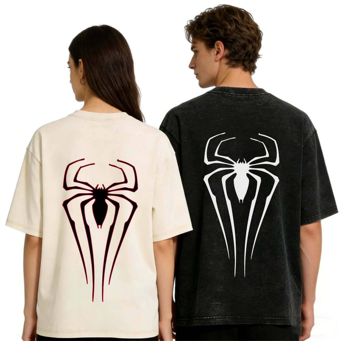 Spider Graphic Washed T-Shirt PT366