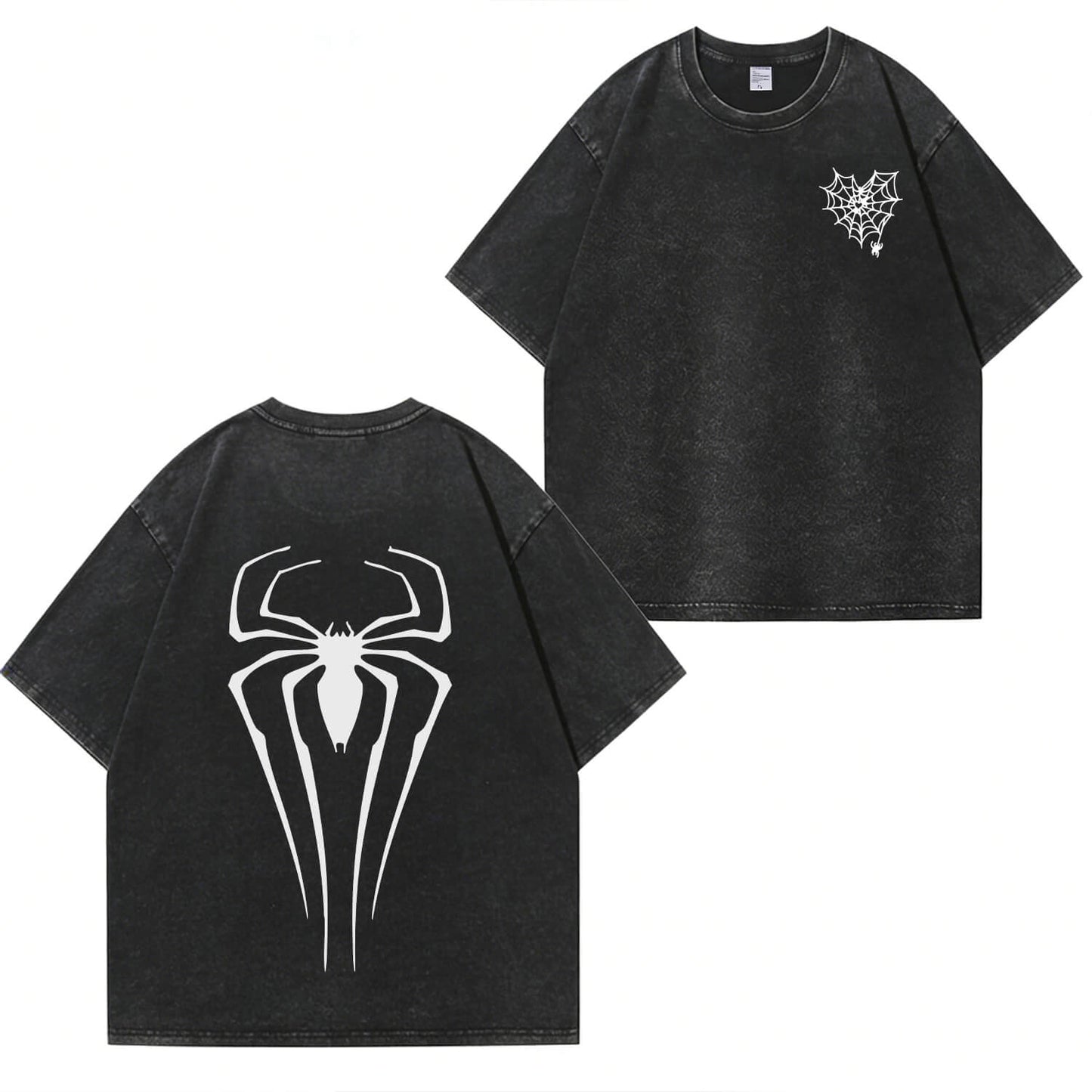 Spider Graphic Washed T-Shirt PT366